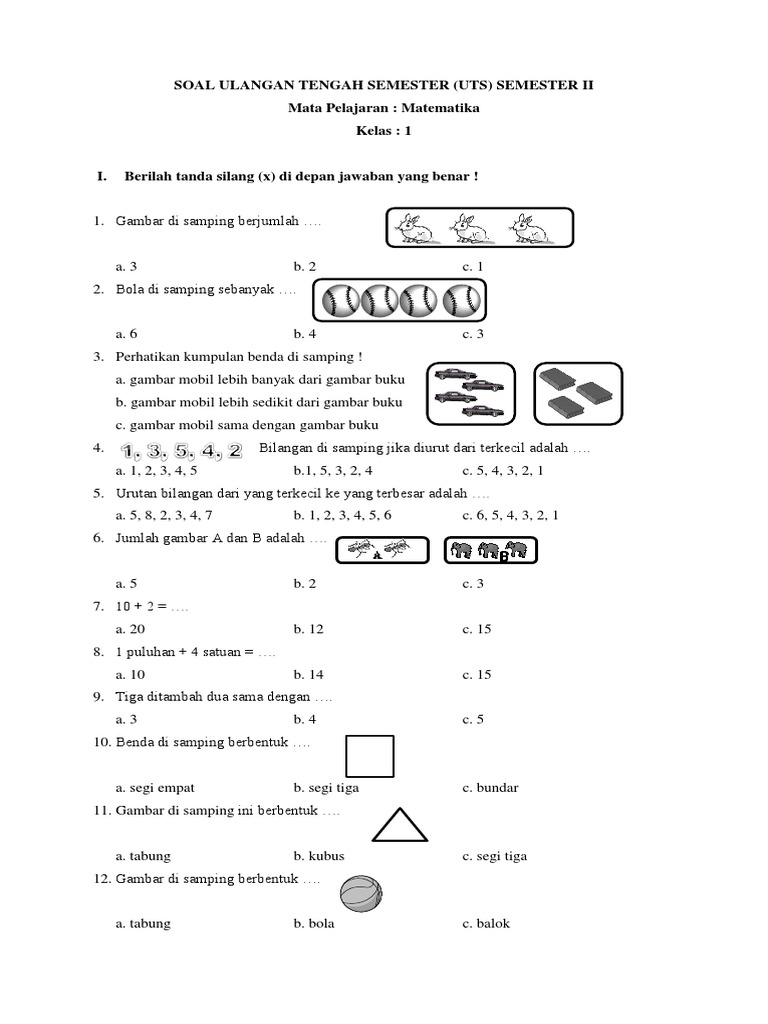Soal Latihan Matematika Sd Kelas 2 Tentang Jam Documents - Box Soal