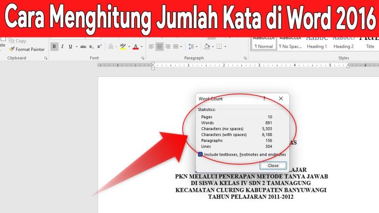7 Rahasia Cara Menghitung Jumlah Karakter Huruf di Word yang Jarang Diketahui Orang