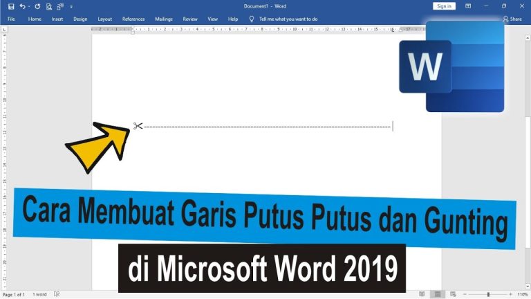 Ternyata Ini 5 Cara Membuat Huruf Putus Putus di Word Paling Cepat dan Sangat Mudah