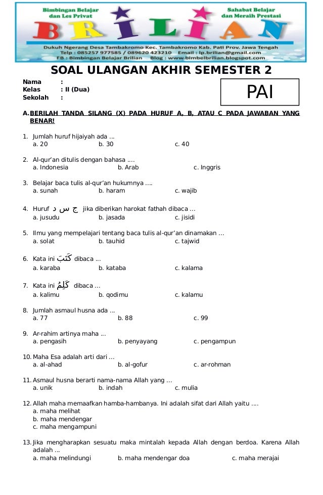 Ternyata Ini Soal UAS IPS Kelas 6 Semester 2 Kurikulum 2013 yang Sering Muncul