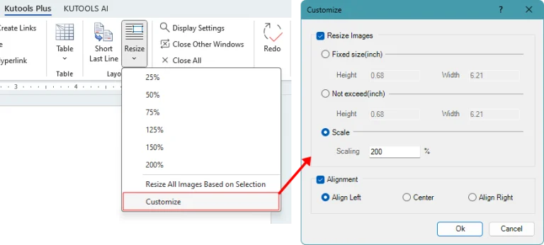 cara resize word