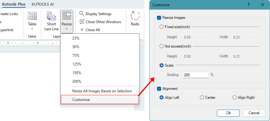 cara resize word